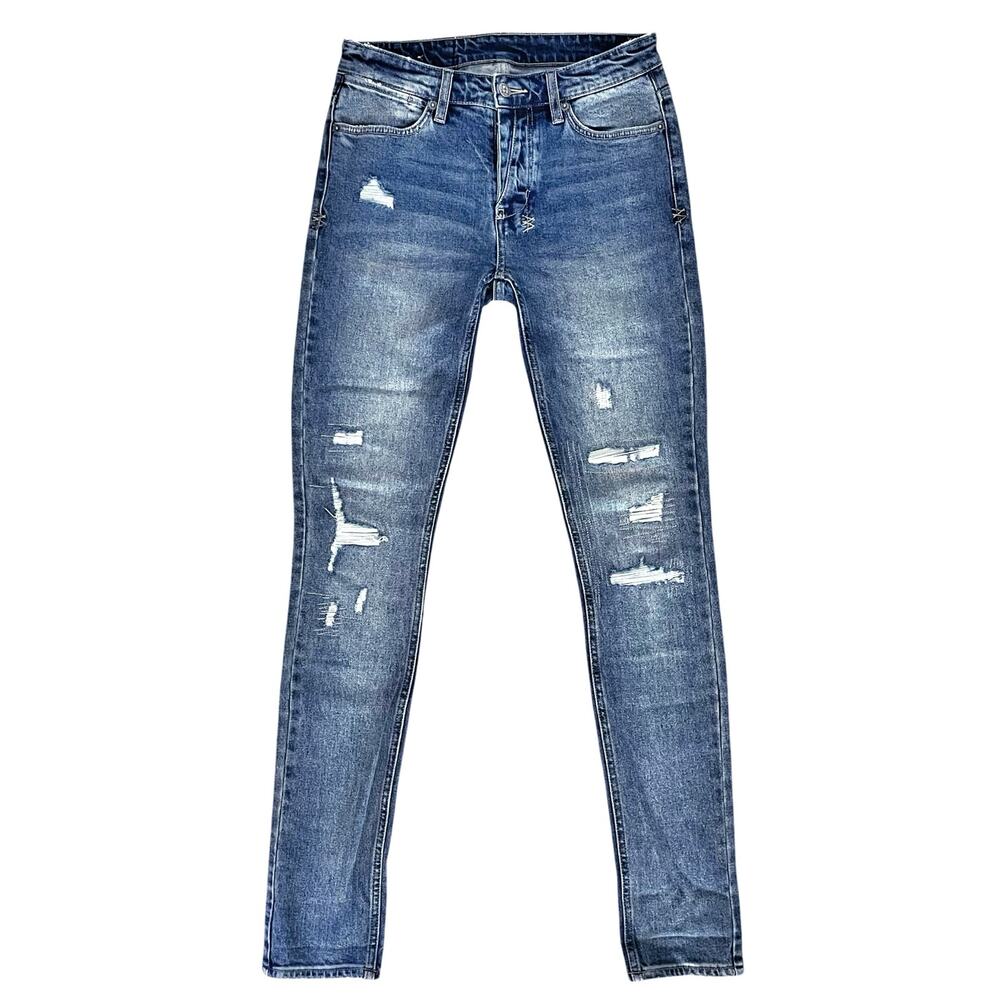 KSUBI *rare* NWOT Van Winkle Runaway Repair Distressed Denim Jeans Size 30W 33L